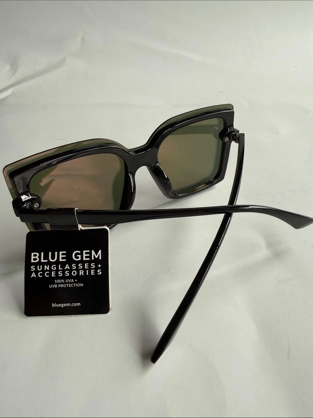 Blue Gem Rose Glasses style # 1284 new!